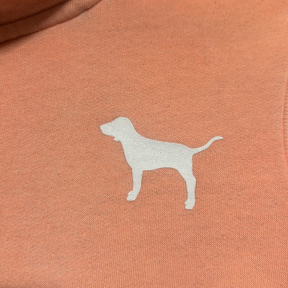 PINK Victoria’s Secret Size XS like New Peach Colored Zip Pull Over - Picture 3 of 10
